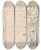 Triptych art skateboard deck of William Blake Pl 14 On Anothers Sorrow by William Blake (1757-1827)