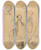 Triptych art skateboard deck of Thophile Alexandre Steinlen Figure Studies Verso by Theophile Alexandre Steinlen (1859-1923)