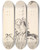 Triptych art skateboard deck of Min Zhen Su Wu The Shepherd by Min Zhen (1730-1788)
