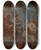 Triptych art skateboard deck of Charlesjoseph Natoire Psyche In The Underworld Psyche Obtaining The Elixir Of Beauty From Proserpine by Charles Joseph Natoire (1700-1777)