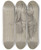 Triptych art skateboard deck of John Singleton Copley A Gentleman by John Singleton Copley (1738-1815)