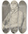 Triptych art skateboard deck of Antoinejean Gros Portrait Of A Man_2 by Antoine-Jean Gros (1771-1835)
