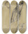 Triptych art skateboard deck of Victor Mller Drei Gewandstudien Einer Nach Rechts Gewandten Frauenfigur by Victor Muller (1829-1871)