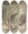 Triptych art skateboard deck of Arthur Rackham Mime Writhes Under The Lashes He Receives by Arthur Rackham (1867-1939)