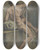 Triptych art skateboard deck of Josef Neher Akt Eines Sitzenden Mannes Halb Vom Rcken Gesehen by Josef Neher