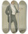 Triptych art skateboard deck of Leslie Matthew Ward Politicians A German Attache Baron Hermann Von Eckardstein by Leslie Matthew Ward (1851-1922)