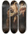 Triptych art skateboard deck of Bartolom Estebn Murillo Saint Francis Of Assisi Embracing The Crucified Christ by Bartolome Esteban Murillo (1617-1682)