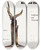 Triptych art skateboard deck of Us Information Agency Richard Hunt Sculptures And Drawings by U S Information Agency (1953-1999)
