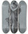 Triptych art skateboard deck of Pierrepaul Prudhon Le Commerce by Pierre-Paul Prud'hon (1758-1823)