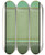 Triptych art skateboard deck of James Ward Example Of The Small Interval In Colour Tones by James Ward (1851-1924)