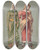 Triptych art skateboard deck of Pipein Gamba Coriste by Pipein Gamba (1868-1954)