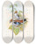 Triptych art skateboard deck of John Gould Lunated Eurylaime by John Gould (1804-1881)