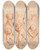 Triptych art skateboard deck of Jacob De Wit Vrijheid Putti Met Vrijheidshoed by Jacob de Wit (1695-1754)