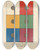 Triptych art skateboard deck of Arthur Herbert Church Simultaneous Contrast by Arthur Herbert Church (1834-1915)
