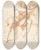 Triptych art skateboard deck of Mattia Preti Johannes Dberen Siddende Og Studie Af Johannes Dberen Med To Apostle by Mattia Preti (1613-1699)