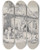 Triptych art skateboard deck of Thomas Sidney Cooper Thomas Sydney Coopers Cattle Subjects Pl15 by Thomas Sidney Cooper (1803-1902)