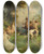 Triptych art skateboard deck of Eugne Fromentin Centaures by Eugene Fromentin (1820-1876)
