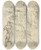 Triptych art skateboard deck of Agostino Carracci Studien Zu Einem Heiligen Hieronymus_1 by Agostino Carracci (1557-1602)