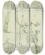 Triptych art skateboard deck of Thodore Gricault Weapon Studies Compositional Study Of Castle Scene by Theodore Gericault (1791-1824)