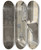 Triptych art skateboard deck of Hc Louwerse Man Met Bepakking In Een Straat by H.C. Louwerse (1878-1946)