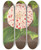 Triptych art skateboard deck of Charles Antoine Lemaire Camellia Madame Verschaffelt by Charles Antoine Lemaire (1800-1871)