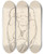 Triptych art skateboard deck of Egon Schiele Torso Of A Seated Woman With Boots by Egon Schiele (1890-1918)