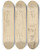 Triptych art skateboard deck of Alphonse Mucha Preliminary Design For The Rose by Alphonse Mucha (1860-1939)