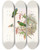 Triptych art skateboard deck of John Gould The Birds Of New Guinea And The Adjacent Papuan Islands Pl25 by John Gould (1804-1881)