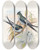 Triptych art skateboard deck of John Gould Wallaces Treeswift by John Gould (1804-1881)