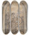 Triptych art skateboard deck of Charlesandr Van Loo St Gregory Distributing His Worldly Goods To The Poor by Charles-Andr van Loo (1705-1765)