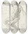 Triptych art skateboard deck of Lovis Corinth Study Of A Nude Man Falling Backwards by Lovis Corinth (1858-1925)