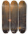 Triptych art skateboard deck of Verney Danvers Where It Is Warm And Bright Underground by Verney Danvers (1895-1973)