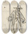 Triptych art skateboard deck of David Humbert De Superville Staande Man Met Flambard En In Lange Jas by David Humbert De Superville (1770-1849)