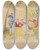 Triptych art skateboard deck of Zygmunt Waliszewski Breakfast On Grass Acc To Watteau by Zygmunt Waliszewski (1897-1936)