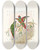 Triptych art skateboard deck of John Gould The Birds Of New Guinea And The Adjacent Papuan Islands Pl18 by John Gould (1804-1881)