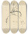 Triptych art skateboard deck of Pierre Bonnard Histoires Naturelles Pl 39 by Pierre Bonnard (1867-1947)