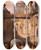 Triptych art skateboard deck of Samuel Prout A View In Nuremberg by Samuel Prout (1783-1852)