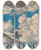 Triptych art skateboard deck of Edward Penfield Outing The Out Of Door Magazine Edited By Caspar Whitney by Edward Penfield (1866-1925)