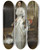Triptych art skateboard deck of John Singer Sargent Margaret Stuyvesant Rutherfurd White Mrs Henry White by John Singer Sargent (1856-1925)