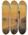Triptych art skateboard deck of William Gilbert Gaul Gazing Out To Sea by William Gilbert Gaul (1855-1919)