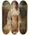Triptych art skateboard deck of Sir John Everett Millais Clarissa by Sir John Everett Millais (1829-1896)