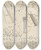 Triptych art skateboard deck of Robert Hooke Diagrams From Observation Of Colors Visible In Muscovy Glass And Other Thin Bodies by Robert Hooke (1635-1703)