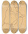 Triptych art skateboard deck of Egon Schiele Female Nude Bending To The Left by Egon Schiele (1890-1918)