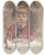 Triptych art skateboard deck of Martinus Van Andringa Kinderportretje En Face by Martinus Van Andringa (1864-1918)