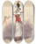 Triptych art skateboard deck of Will R Barnes Untitled_2 by Will R Barnes (1939)