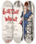 Triptych art skateboard deck of Artcraft Lithograph Lucille Ball Lin Wildcat by Artcraft Lithograph (1905-1970)