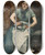 Triptych art skateboard deck of Alexandre Falguire The Servant by Alexandre Falguiere (1831-1900)