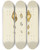 Triptych art skateboard deck of James Sowerby The Mineral Conchology Of Great Britain Pl195 by James Sowerby (1757-1822)
