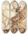Triptych art skateboard deck of Benjamin West St Michael And Lucifer by Benjamin West (1738-1820)