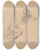 Triptych art skateboard deck of Jzef Simmler Studies Of Angels For The Painting The Immaculate Conception Of The Blessed Virgin Mary by Jozef Simmler (1823-1868)